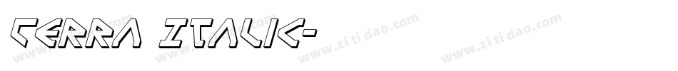 Terra Italic字体转换